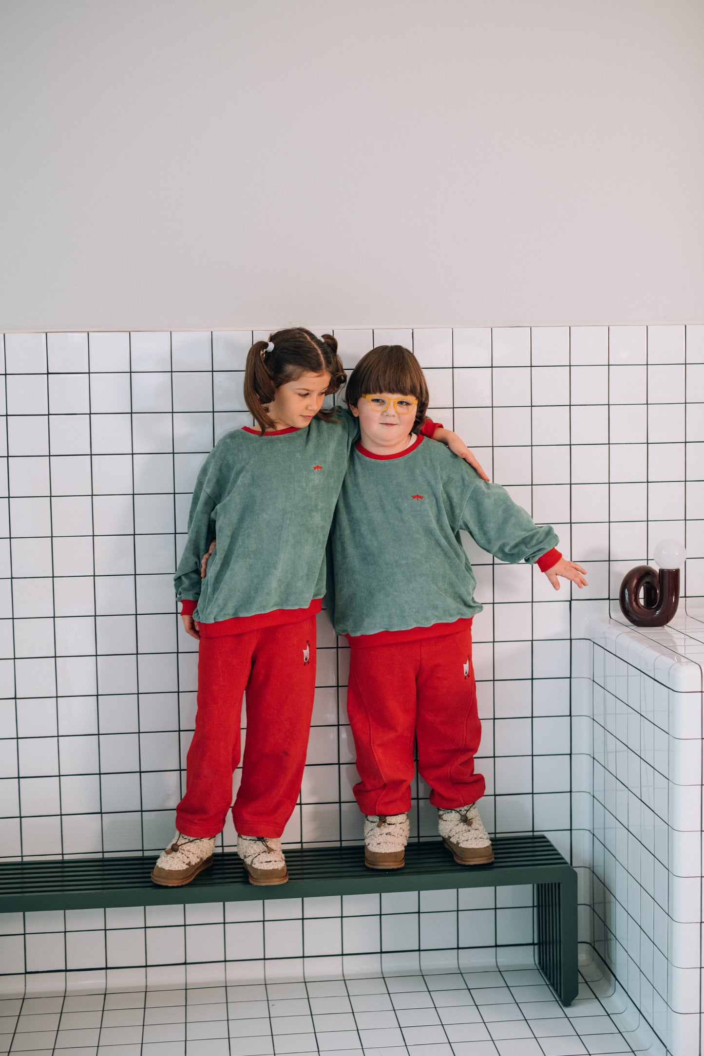 SOFT GREEN terry sweatshirt