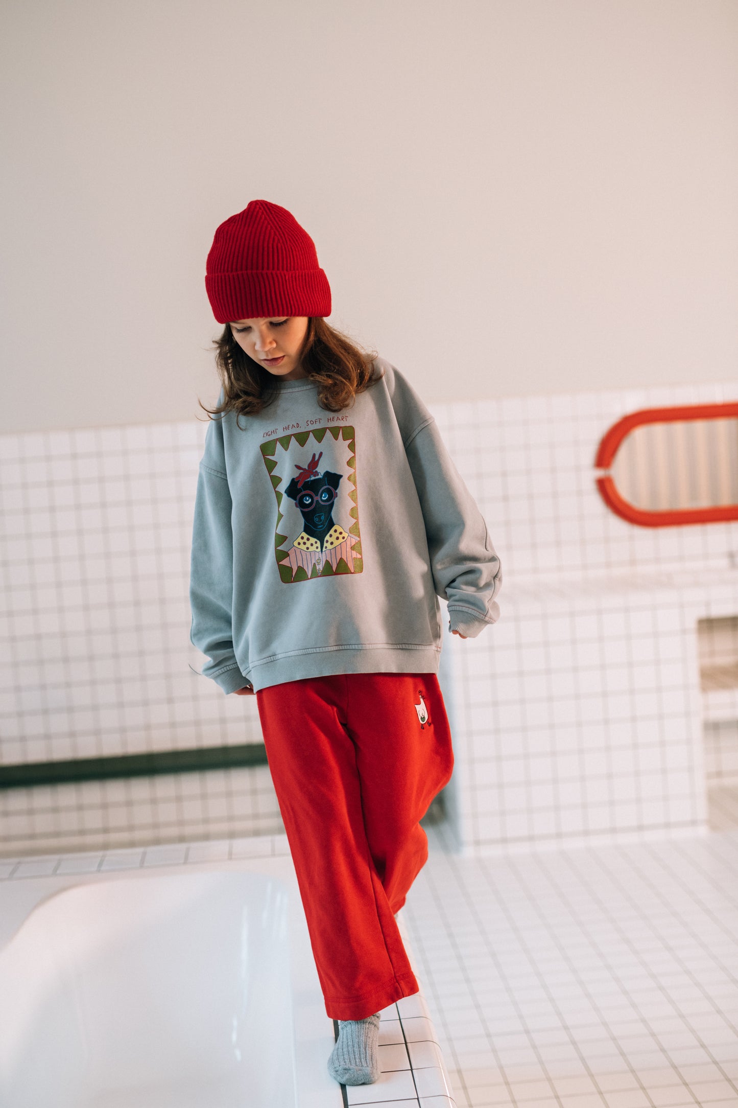 SOFT GREY-TUTTI sweatshirt